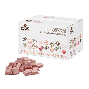 Cubitos Chocolate Blanco Frambuesa - 1x4Kg - 8568-0